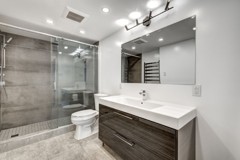 Wide View of Renovated Bathroom